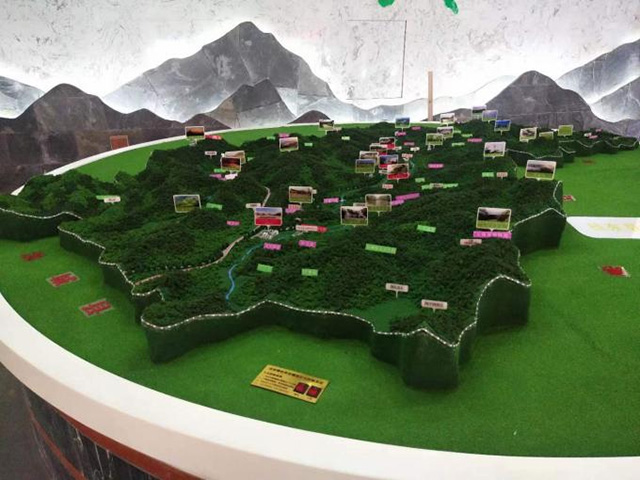 山體地形沙盤模型